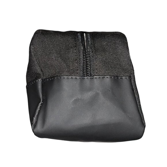 Dopp Bag Travel Case Black Canvas Nylon Zipper Handle Beauty Brands 8 x 4 x 4.5 - Picture 4 of 4